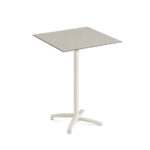 Feros X Cross - Tischgestell hoch sand + Sand stone HPL-Tischplatte 70x70 cm, Sand + Sand stone