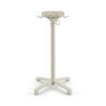 Feros X Cross - Tischgestell hoch sand + Sand stone HPL-Tischplatte Ø70 cm, Sand + Sand stone – Bild 2