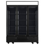 Vaiotec Topline Getränkekühlschrank 3 Türen / 1360 Liter mit Leuchtaufsatz "schwarz", 1640 x 742 mm