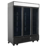 Vaiotec Topline Getränkekühlschrank 3 Türen / 1360 Liter mit Leuchtaufsatz "schwarz", 1640 x 742 mm – Bild 2