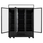 Vaiotec Topline Getränkekühlschrank 3 Türen / 1360 Liter mit Leuchtaufsatz "schwarz", 1640 x 742 mm – Bild 3