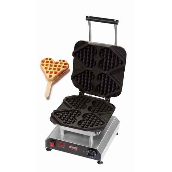 12-40801-44.jpg Neumärker Waffeleisen Thermocook® inkl. Waffel-Herz am Stiel Wechselplatten – Bild 1