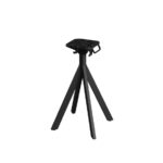Feros Infinity - Terrassentisch schwarzes Gestell + schwarze HPL-Platte Ø70 cm, Schwarz + Schwarz – Bild 3