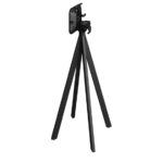 Feros Infinity - Bartisch schwarzes Gestell + schwarze HPL-Platte 70x70 cm, Schwarz + Schwarz – Bild 2