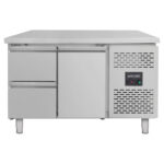 Vaiotec Kühltisch / 1 Tür & 2 Schubladen - Monoblock, 1360 x 700 mm