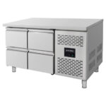 Vaiotec Kühltisch / 4 Schubladen - Monoblock, 1360 x 700 mm – Bild 2