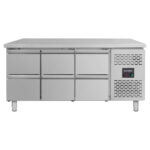 Vaiotec Kühltisch / 6 Schubladen - Monoblock, 1795 x 700 mm
