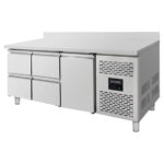 Vaiotec Kühltisch / 1 Tür & 4 Schubladen inkl. Aufkantung - Monoblock, 1795 x 700 mm – Bild 2