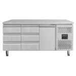 Vaiotec Kühltisch / 1 Tür & 6 Schubladen links/mitte - Monoblock, 1795 x 700 mm