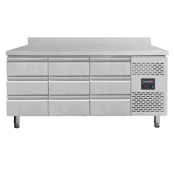 12040-1.jpg Vaiotec Kühltisch / 9 Schubladen inkl. Aufkantung - Monoblock, 1795 x 700 mm – Bild 1