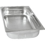 Stalgast Edelstahl Gastronormbehälter Serie STANDARD, GN 1/1 (200mm), perforiert/gelocht