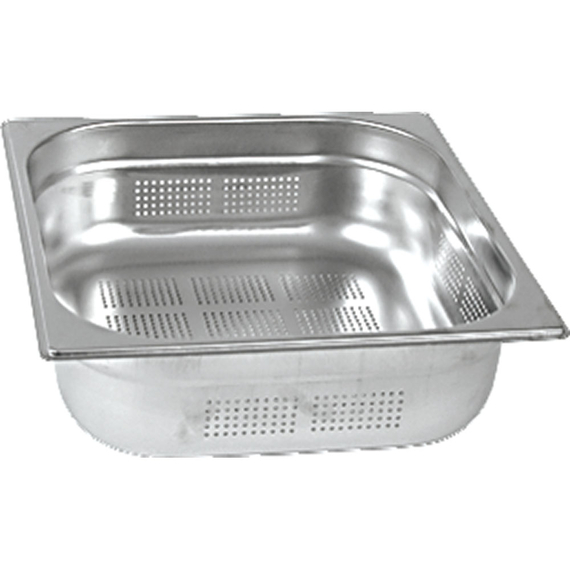 122154V01_MAIN_PRODUCT_PHOTO_TQkXee9BtM6o.jpg Stalgast Edelstahl Gastronormbehälter Serie STANDARD, GN 1/2 (150mm), perforiert/gelocht – Bild 1