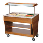 Bartscher Buffetwagen, warm, 3x 1/1GN
