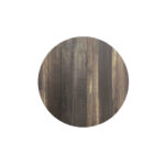 Feros X Cross - Tischgestell hoch sand + Tropical Wood HPL-Tischplatte Ø70 cm, Sand + Tropical Wood – Bild 3