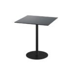 Feros Urban - Terrassentisch schwarzes Gestell + schwarze HPL-Platte 70x70 cm, Schwarz + Schwarz