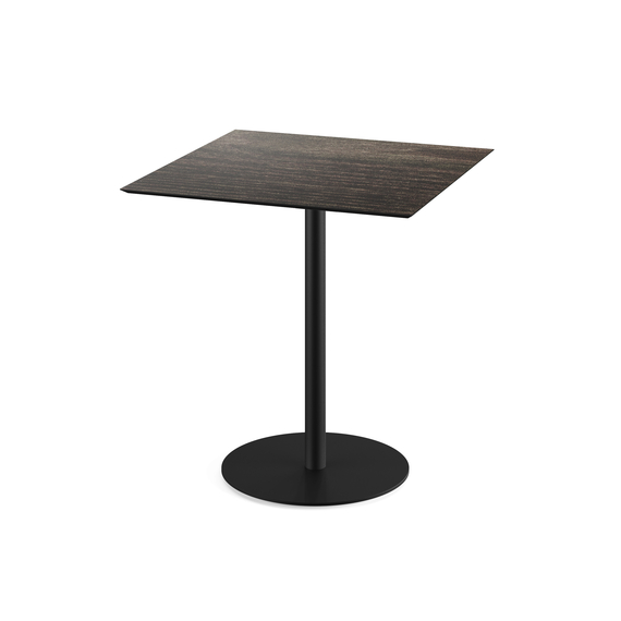 130011477_urban_terrace_table_black-riverwashed-wood.jpg Feros Urban - Terrassentisch schwarzes Gestell + Riverwashed Holz HPL-Platte 70x70 cm, Schwarz + Riverwashed Holz – Bild 1