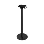 Feros Urban - Bartisch schwarzes Gestell + Galaxy-Marmor HPL-Platte Ø70 cm, Schwarz + Galaxy Marmor – Bild 3
