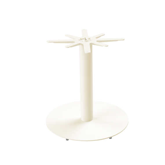 Feros Urban - Tischgestell niedrig sand + Midnight Marble HPL-Tischplatte Ø120 cm, Sand + Midnight Marble – Bild 2