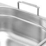 Stalgast Edelstahl Gastronormbehälter Serie STANDARD, GN 1/2 (100mm), mit Fallgriffen – Bild 2