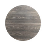 Feros Urban - Tischgestell niedrig schwarz + Riverwashed Wood HPL-Tischplatte Ø120 cm, Schwarz + Riverwashed Wood – Bild 3