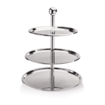 Was Germany Etagere, 3-stufig, 46 cm, Chromnickelstahl