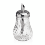 Was Germany Zuckerspender Set, 120 ml, Ø 7 cm, Set á 6 Stück, Edelstahl, Glas