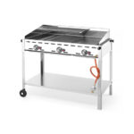 Hendi Grillsystem Green Fire mit 3 Brennern, Profi Line, 17,4kW, 1078x612x(H)825mm – Bild 3