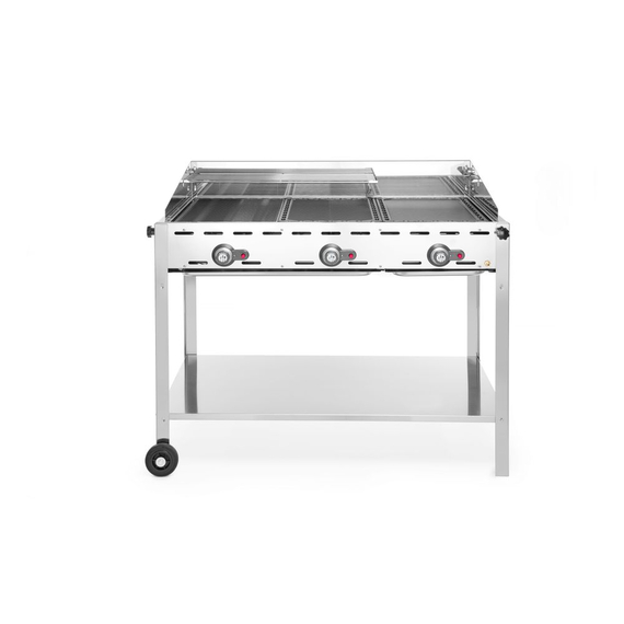149591_OBW_2024_04.jpg Hendi Grillsystem Green Fire mit 3 Brennern, Profi Line, 17,4kW, 1078x612x(H)825mm – Bild 1