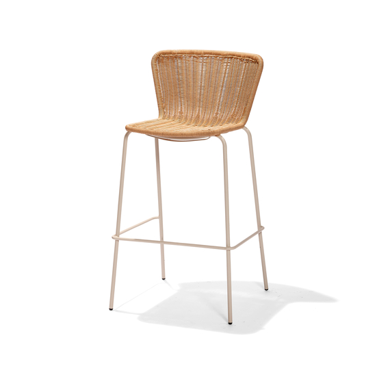 150594_luca_bar_chair_sand_1.jpg Feros Luca – Stapel-Barstuhl, Sand – Bild 1