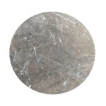 Feros Urban - Tischgestell niedrig schwarz + Galaxy Marble HPL-Tischplatte Ø120 cm, Schwarz + Galaxy Marble – Bild 3