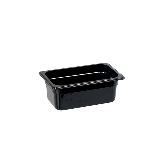 154102V01_MAIN_PRODUCT_PHOTO_2TNmJ1c5Vw6U.jpg Stalgast Gastronormbehälter, Serie STANDARD, Polycarbonat, schwarz, GN 1/4 (100 mm) – Bild 1