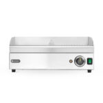 Hendi Grillplatte halb gerillt, Kitchen Line, 220-240V/2400W, 527x404x(H)233mm – Bild 2