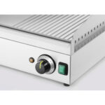 Hendi Grillplatte 1/3 gerillt, Kitchen Line, 220-240V/3500W, 697x474x(H)241mm – Bild 4