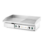 Hendi Grill, halb glatt, halb gerippt, Budget Line, 400V/4400W, 720x460x(H)241mm – Bild 2