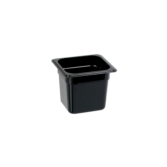 156152V01_MAIN_PRODUCT_PHOTO_op0OLn5yILfi.jpg Stalgast Gastronormbehälter, Serie STANDARD, Polycarbonat, schwarz, GN 1/6 (150 mm) – Bild 1