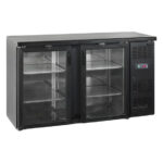 Tefcold Backbar-Kühlschrank CBC210G, Schwarz, EEK C