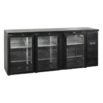 Tefcold Backbar-Kühlschrank CBC310G, Schwarz, EEK C