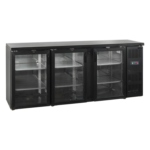 15853-CBC310G.jpg Tefcold Backbar-Kühlschrank CBC310G, Schwarz, EEK C – Bild 1