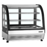 Tefcold Display-Backwarentheke LCT750C/BLACK, Edelstahl / Glas, EEK C