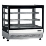 Tefcold Display-Backwarentheke LCT750F/BLACK, Edelstahl / Glas, EEK C
