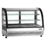 Tefcold Kühlvitrine Tischmodell LCT900C/BLACK, Edelstahl / Glas, EEK C