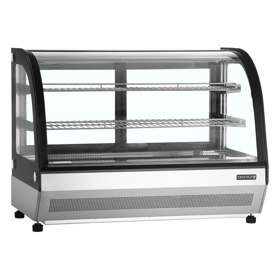 16040-LCT900C-BLACK.jpg Tefcold Kühlvitrine Tischmodell LCT900C/BLACK, Edelstahl / Glas, EEK C – Bild 1
