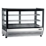 Tefcold Display-Backwarentheke LCT900F/BLACK, Edelstahl / Glas, EEK C