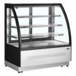 Tefcold Display-Backwarentheke LPD1200C/BLACK, Edelstahl / Glas, EEK D