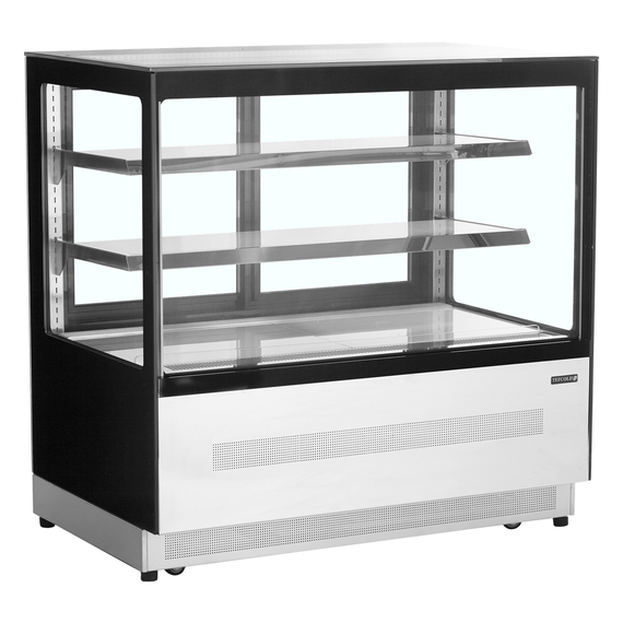 16047-LPD1200F-BLACK.jpg Tefcold Display-Backwarentheke LPD1200F/BLACK, Edelstahl / Glas, EEK D – Bild 1
