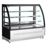 Tefcold Display-Backwarentheke LPD1500C/BLACK, Edelstahl / Glas, EEK D