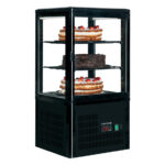 Tefcold Kühlvitrine Tischmodell UPD60-BLACK, Schwarz, ABS, EEK C – Bild 2