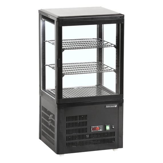 16061-UPD60-BLACK.jpg Tefcold Kühlvitrine Tischmodell UPD60-BLACK, Schwarz, ABS, EEK C – Bild 1