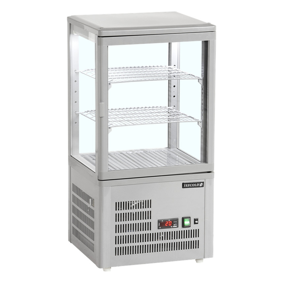 16062-UPD60-GREY.jpg Tefcold Kühlvitrine Tischmodell UPD60-GREY, Grau, ABS, EEK C – Bild 1