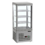 Tefcold Kühlvitrine Tischmodell UPD80-GREY, Grau, ABS, EEK C